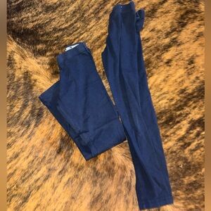 Pair of Wonder Nation Kids Navy Leggings size 7/8